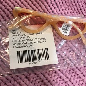 Free People Accessories - NWT Free People Sunglasses, Pearl, Cat Eye Shaped Free People Accessories - NWT Free People Sunglasses, Pearl, Cat Eye Shaped